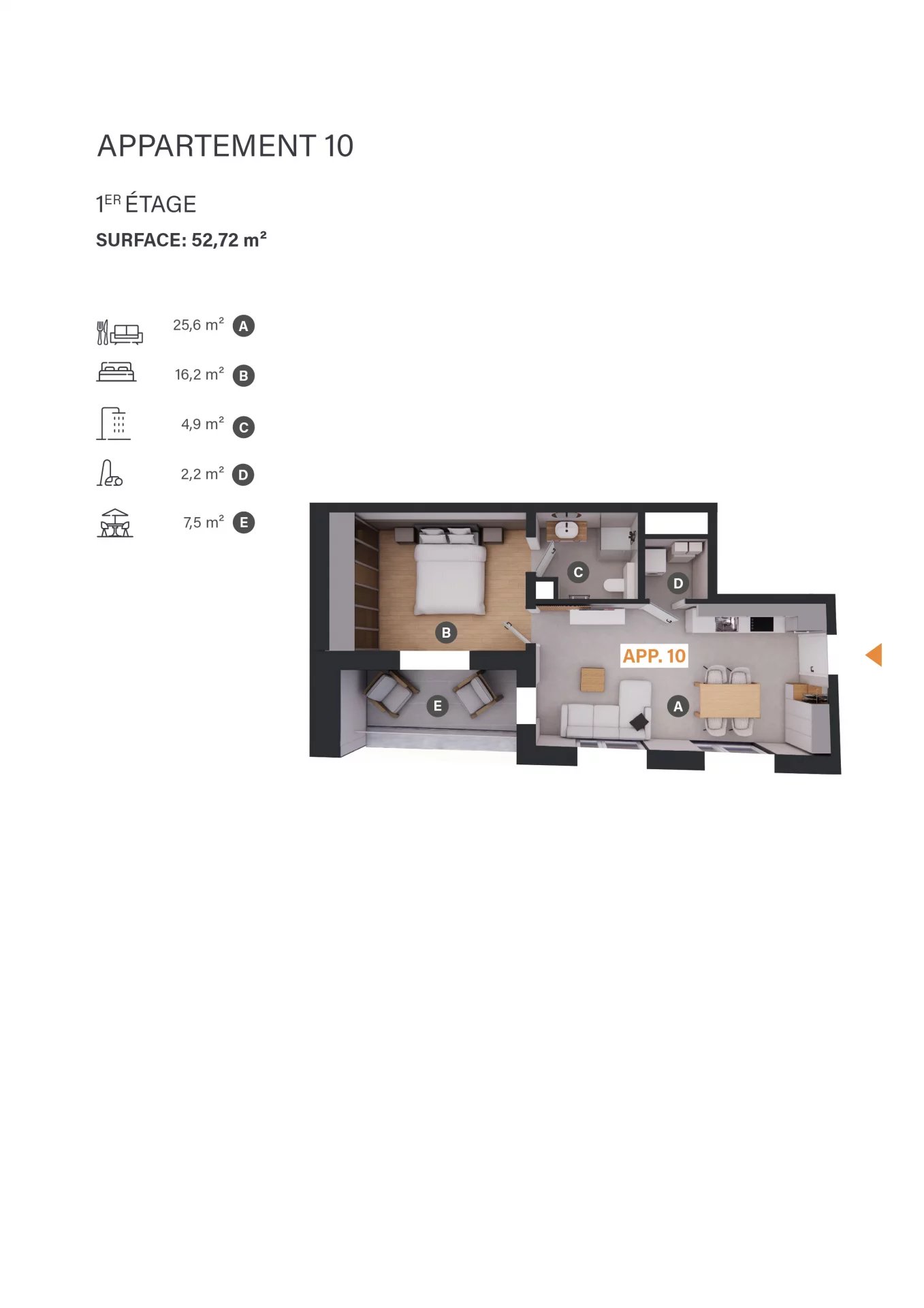 1 bedroom apartment for sale in Leudelange