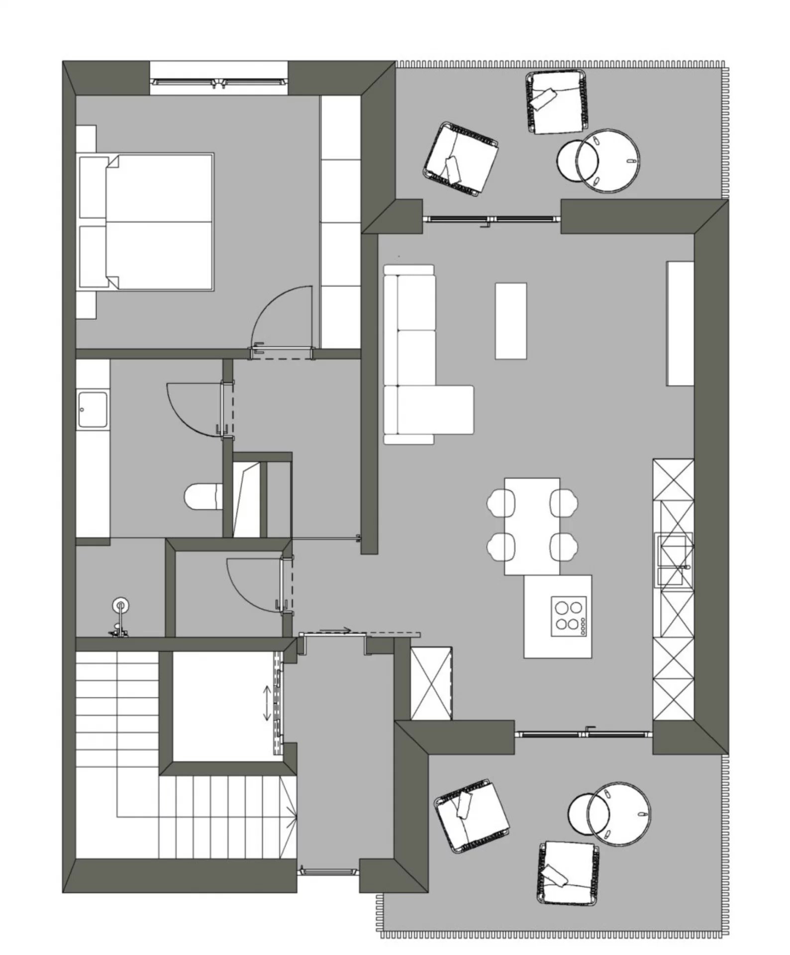 Appartement 1 chambre à vendre à Dudelange