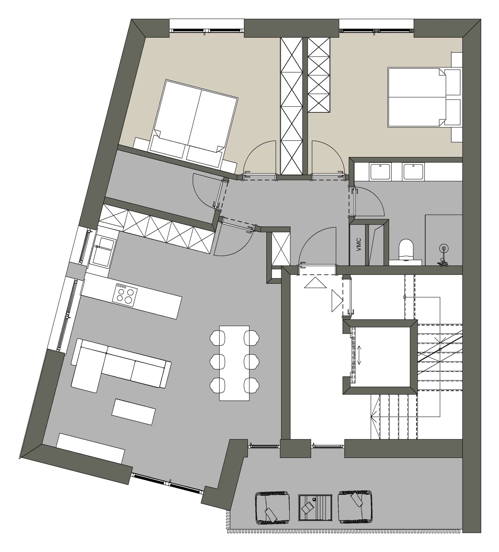 Appartement 2 chambres à vendre à Dudelange